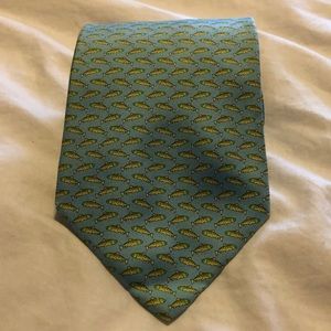 Brooks Brothers Silk Blue Fish Tie